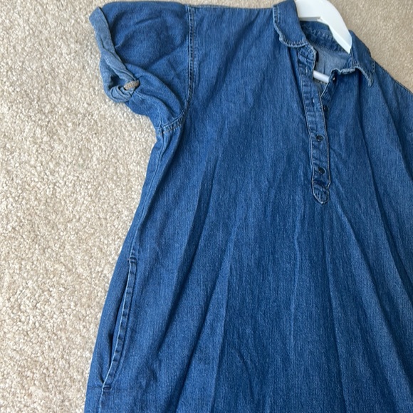 GAP Denim 100% Cotton Oversized Shirt Dress - Picture 5 of 8
